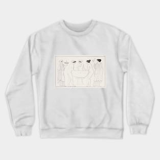 The Three Graces Bathing assisted by the Hours Crewneck Sweatshirt